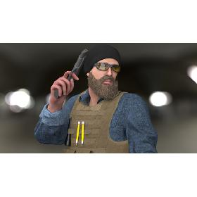 Agent 4K 2020 Rigged 3D model